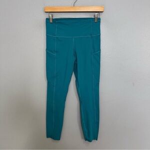 LULULEMON fast free tight II 25" non reflective nulux in cypress size 8